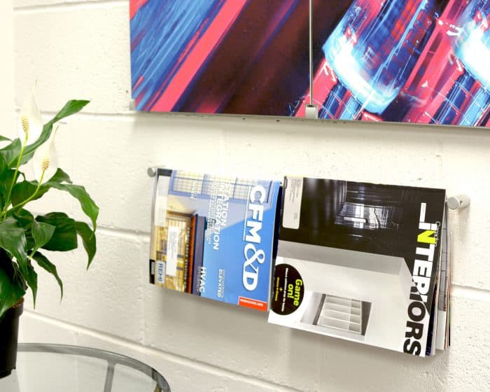 Magazine Holder Made with 6mm Rod and Wall Mounted Rod Holders for 6mm Rod