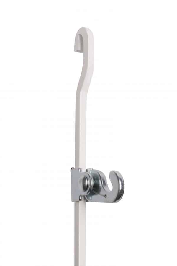 White 4x4 G Top Museumrod and Museum Hook - Suitable for use with J-rail Max Picture Hanging System