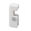 White Anti-Theft Hook for J-rail Max Rods - Suitable for use with J-rail Max Picture Hanging System to Prevent Theft of Artwork