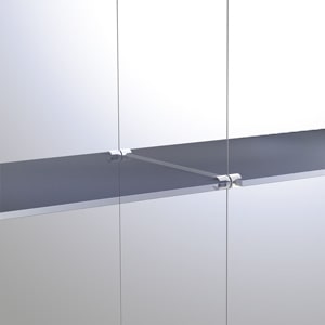 Rendering of Twin Shelf Grip for 1.5mm Cable - Holds up to 8mm Material