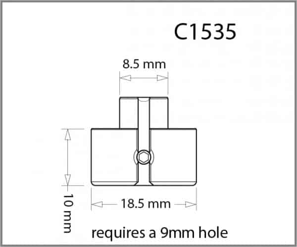 Pierced Shelf Support for 1.5mm Cable Details