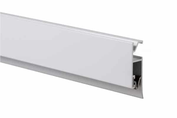 White Paper-Grip Rail Profile - Suitable for Hanging Papers, Photos, Drawings, and Unframed Art