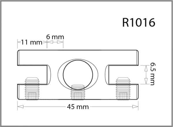 Twin Side Grip for 10mm Rod Details - Holds up to 10mm Material
