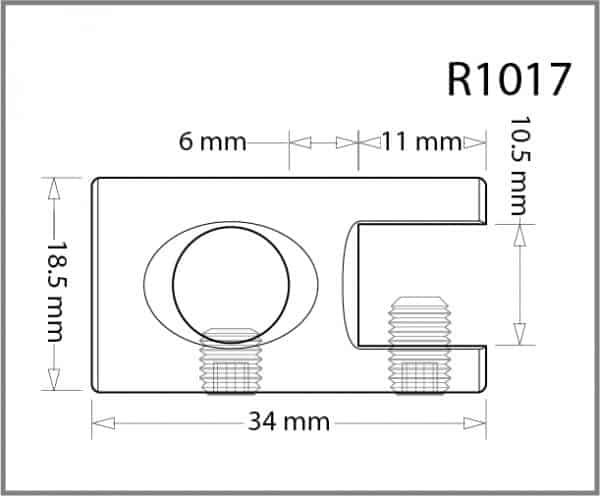 Single Side Grip for 10mm Rod Details - Holds up to 10mm Material