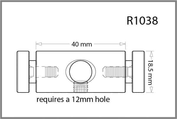 Twin Pierced Panel Support for 10mm Rod Details