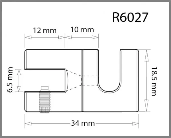 Single Swivel Grip for 6mm Rod Details - Holds up to 6mm Material