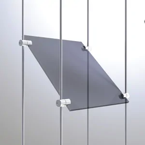 Rendering of Single Swivel Grip for 6mm Rod - Holds up to 6mm Material