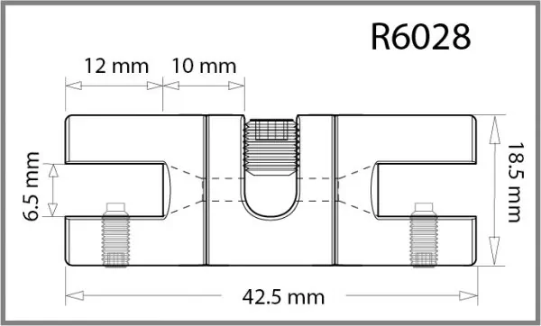 Twin Swivel Grip for 6mm Rod - Holds up to 6mm Material