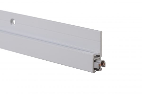 Multi-rail Crown White - Picture Hanging System Mounted to Wall Prior to Installing Crown Rail. Holds up to 45kg/m, 91lb/3'