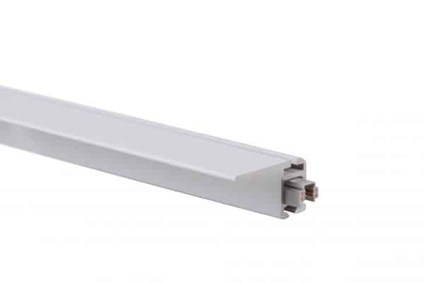 Multi-rail Flat White - Lighted Ceiling Mounted Picture Hanging System Holds up to 45kg/m, 91lb/3'