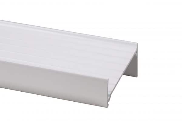 White Wall Mounted Picture Ledge - 8cm Deep, Holds up to 15kg/m, 30lb/3'