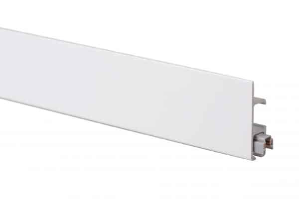 Multi-rail Max White - Lighted Wall Mounted Picture Hanging System Installed Against Ceiling Holds up to 30kg/m, 61/3'