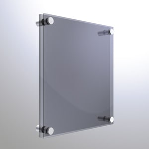 Rendering of 18.5mm Diameter Double Panel Standoff - Holds 2 Panels 3-8mm