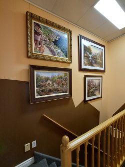 Installation in Home with narrow hallways and steep staircase