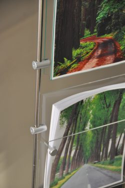 Free Standing 6mm Rod Display with Poster Holder and Brochure Holder